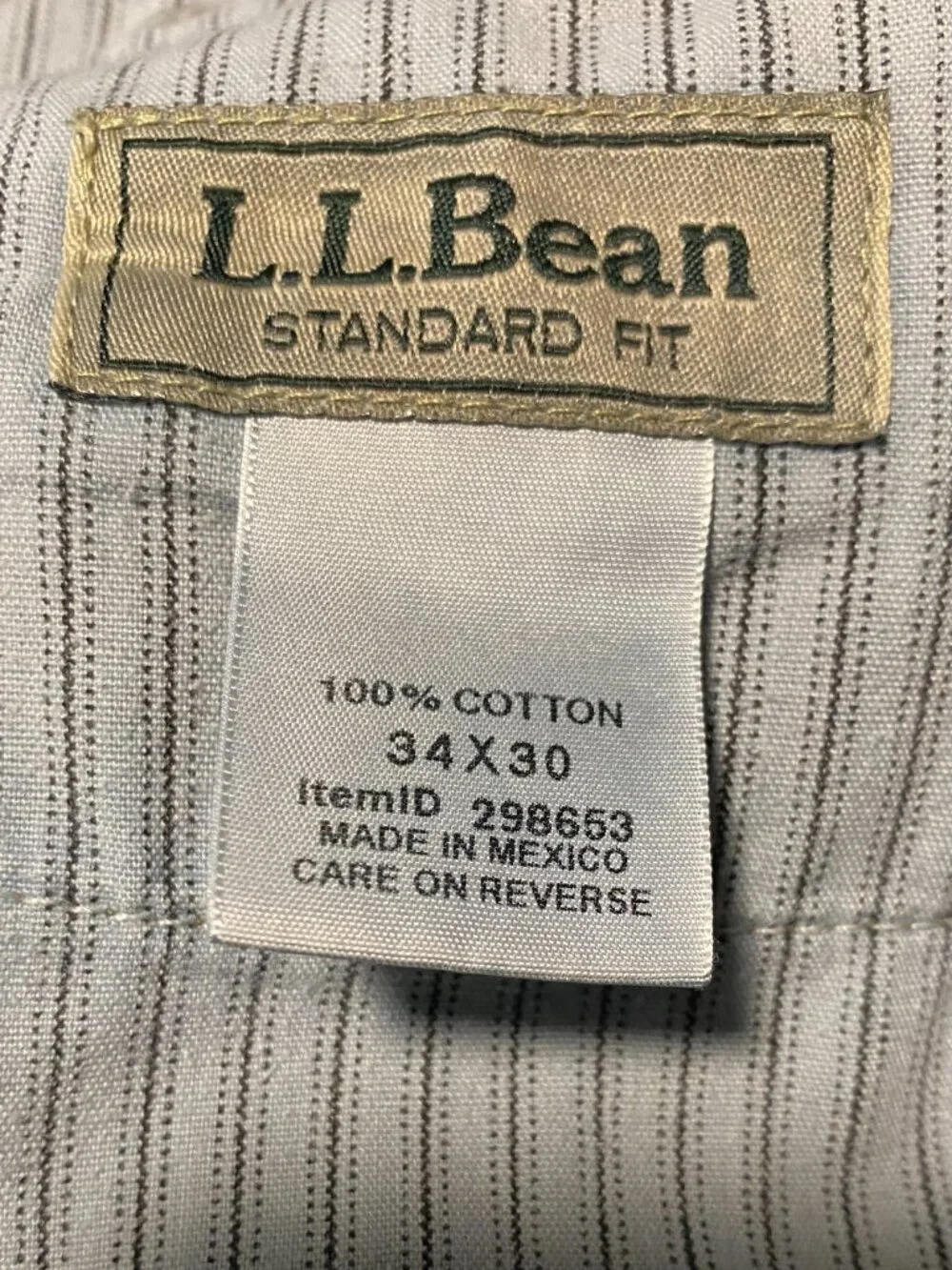 L.L. Bean Jeans Men's 34x30 Blue Standard Fit 1912 Denim Straight Leg Casual